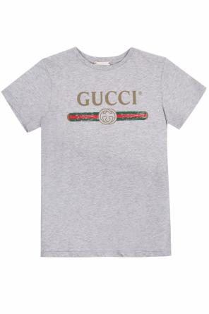 T-shirt with a print and logo, zdjęcie 1 T-shirt with a print and logo od Gucci Kids